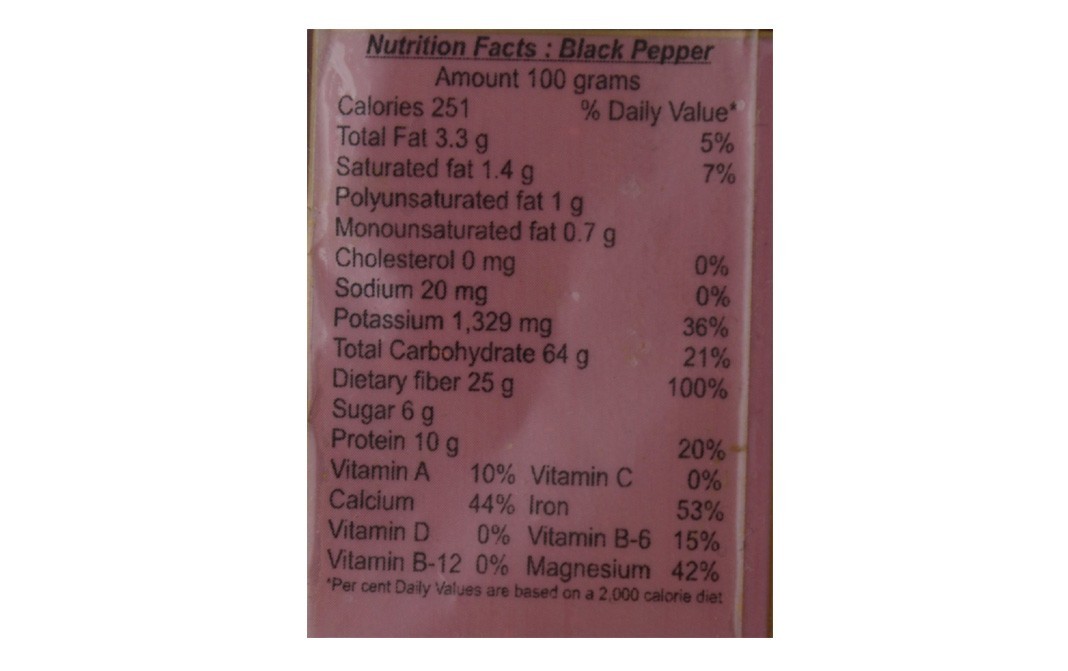 Chataka Black Pepper    Pack  100 grams